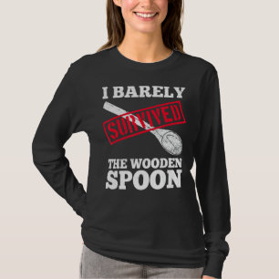 Camiseta Sobrevivi à Colher de Pau Humor Adulto Divertido M