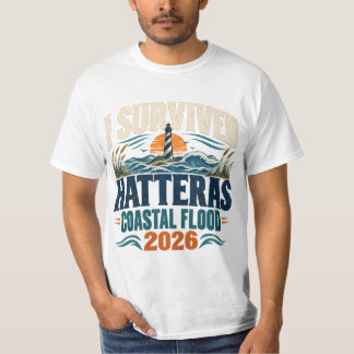 Camiseta Sobrevivi à Enchente Costeira da Ilha de Hatteras