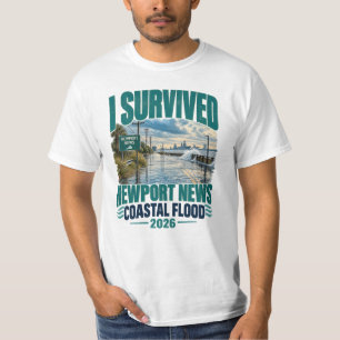 Camiseta Sobrevivi à Enchente Costeira de Newport News 2026