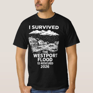 Camiseta Sobrevivi à Enchente de Westport 2026 13 Resgatado