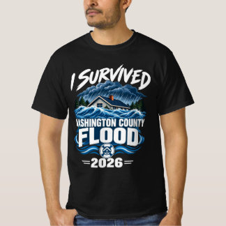 Camiseta Sobrevivi à Enchente do Condado de Washington 2026