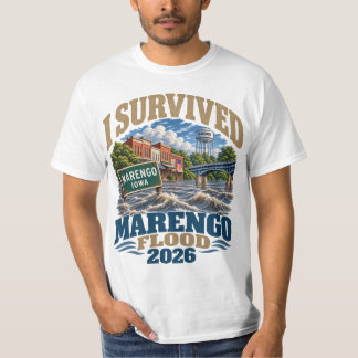 Camiseta Sobrevivi à Enchente do Rio Marengo Iowa 2026