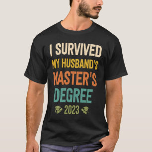 Camiseta sobrevivi à graduação 2 do mestrado dos meus marid