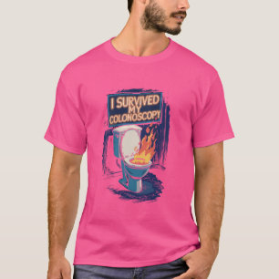 Camiseta Sobrevivi à minha colonoscopia gastroenterologia  