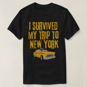 Camiseta Sobrevivi à minha viagem para Nova York
