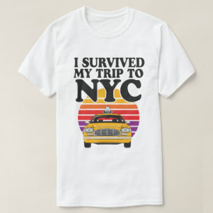 Camiseta Sobrevivi à minha viagem para NYC – Táxi retrô ao 