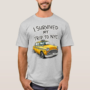 Camiseta Sobrevivi à minha viagem para NYC Viagem para táxi