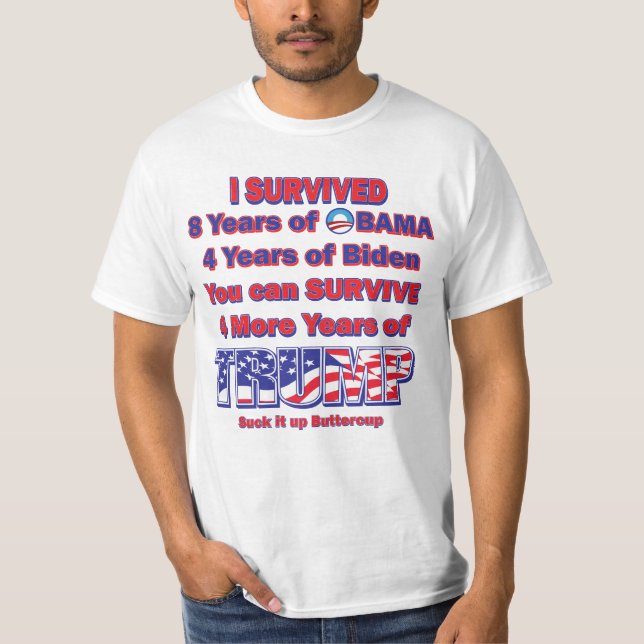 Camiseta Sobrevivi a Obama e Biden (Frente)