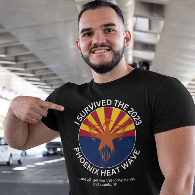 Camiseta Sobrevivi à Onda de Calor Phoenix 2023 (Criador carregado)