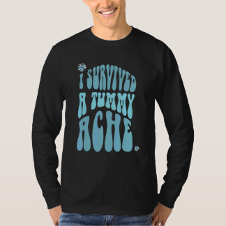 Camiseta Sobrevivi a uma Dor de Barriga Retro Texto Vintage