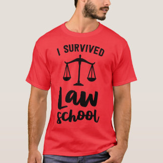 Camiseta Sobrevivi ao advogado da Festa de formatura de Dir