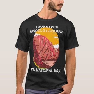 Camiseta Sobrevivi ao Angels Landing do Hike Zion National