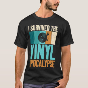 Camiseta Sobrevivi ao Apocalipse de Vinil Discos de Vinil