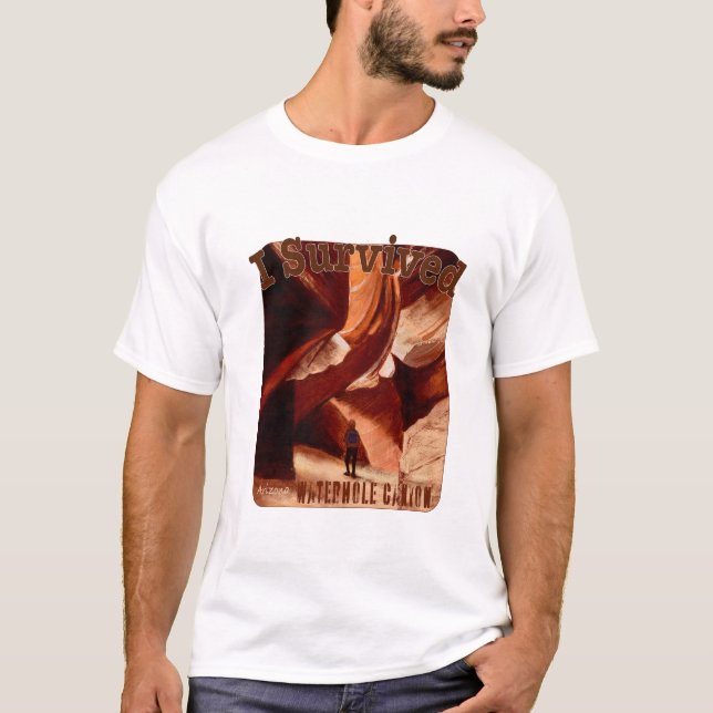 Camiseta Sobrevivi ao Canyon da Waterhole, Arizona (Frente)