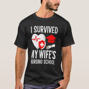 Camiseta Sobrevivi ao coronel de Graduação Escolar de Enfer