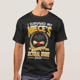 Camiseta Sobrevivi ao doutorado de 2023 da minha sobrinha
