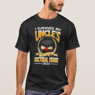 Camiseta Sobrevivi ao doutorado do meu tio em 2023