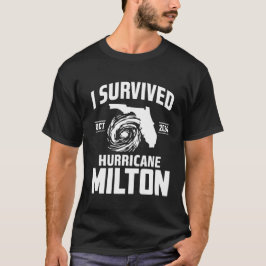 Camiseta Sobrevivi ao furacão Milton, na Flórida Tropical