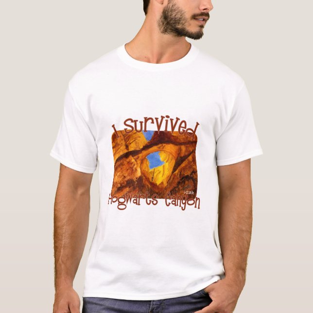 Camiseta Sobrevivi ao Hogwarts Canyon, North Wash, Utah (Frente)