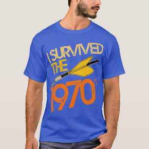 Camiseta Sobrevivi ao jogo de mísseis Jarts dos anos 70