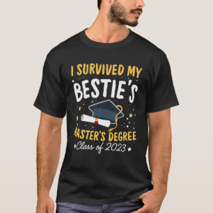 Camiseta Sobrevivi ao mestrado de Bestis. Feliz Senio
