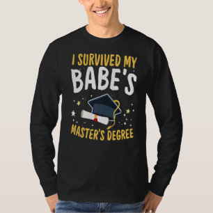 Camiseta Sobrevivi ao mestrado de minha bébé...