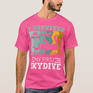 Camiseta Sobrevivi Ao Meu Primeiro Paraquedista Skydiving