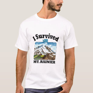 Camiseta Sobrevivi ao Monte Rainier, Washington