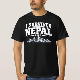 Camiseta Sobrevivi ao Nepal 2026 Viajante Australiano Himal