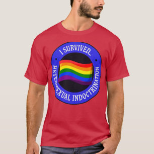 Camiseta Sobrevivi ao Orgulho de Doutrinação Heterossexual