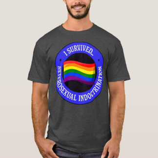Camiseta Sobrevivi ao Orgulho de Doutrinação Heterossexual