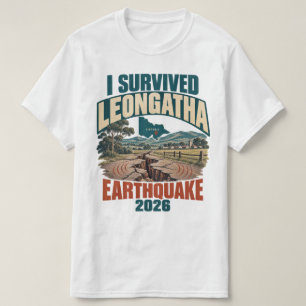 Camiseta Sobrevivi ao Terremoto de Leongatha Victoria Austr