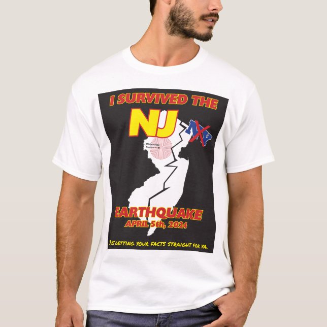 Camiseta Sobrevivi ao terremoto do NJ (Frente)