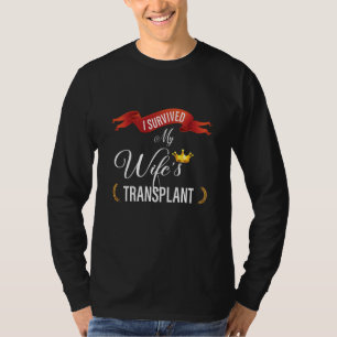 Camiseta Sobrevivi ao transplante de doação de órgãos da mi