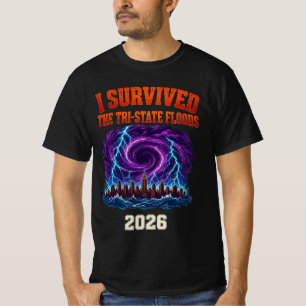 Camiseta Sobrevivi às Inundações dos Três Estados 2026 NY C