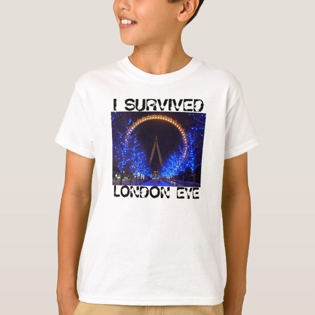 CAMISETA SOBREVIVI, OLHO DE LONDRES (Frente)