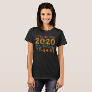 Camiseta Sobrevivido em 2020   Covid engraçado-19