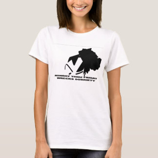 Camiseta Sobriedade destruída