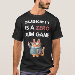 Camiseta Sobriedade É Um Jogo De Rum Zero Trocadilho De Re