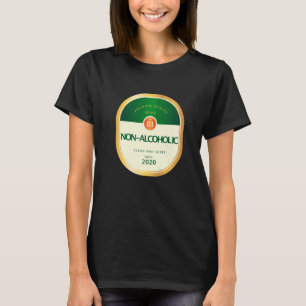 Camiseta Sobriedade Não Alcoólica Recuperando Álcool Re