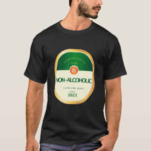 Camiseta Sobriedade Não Alcoólica Recuperando Álcool Re