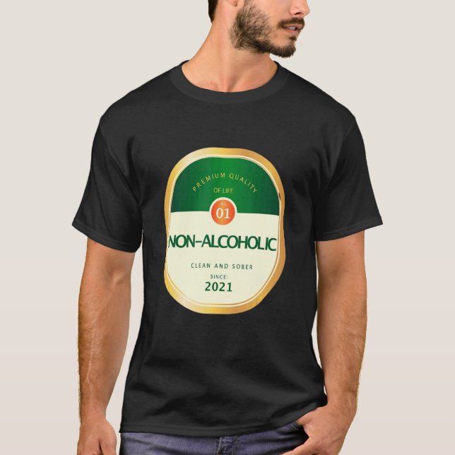 Camiseta Sobriedade Não Alcoólica Recuperando Álcool Re (Frente)