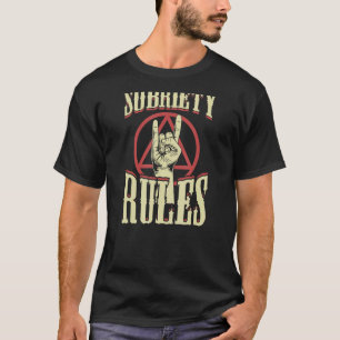 Camiseta Sobriedade Regras No Símbolo De Recuperação, Inspi