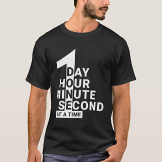 Camiseta Sobriety Recovery Sober Um Dia De Cada Vez
