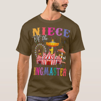 Camiseta sobrinha do Birthday Ringmaster Boy Circus Birthd
