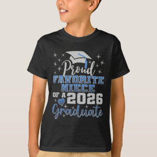Camiseta Sobrinha Favorita Super Orgulhosa de Formatura de