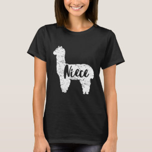 Camiseta Sobrinha Lhama Alpaca Fofa Amante de Animais Amant