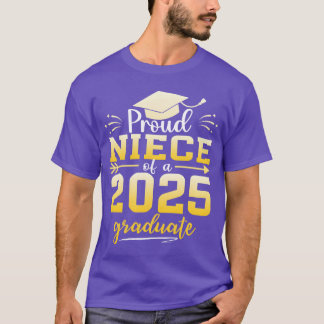Camiseta Sobrinha Orgulhosa De Um Graduado Da Turma De 2025