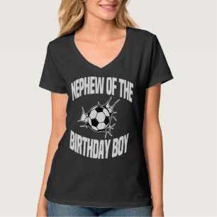 Camiseta Sobrinho Da Festa De Aniversário Da Equipe De Fute
