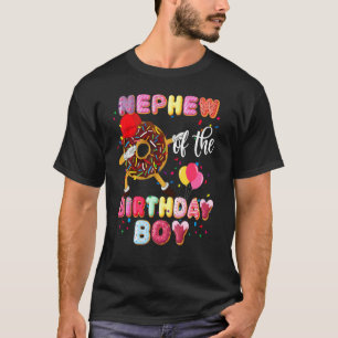 Camiseta Sobrinho Do Aniversário Dabbing Rosquinhas Pais